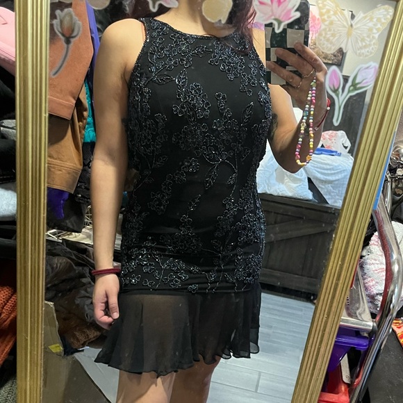 Je Matadi by Sean Mehta beaded sequin vintage dress XS - Picture 3 of 16